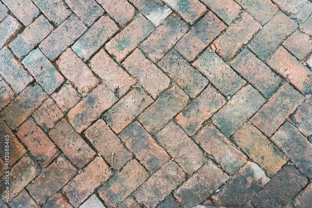 Creative old brick pathway texture Creative old brick pathway texture