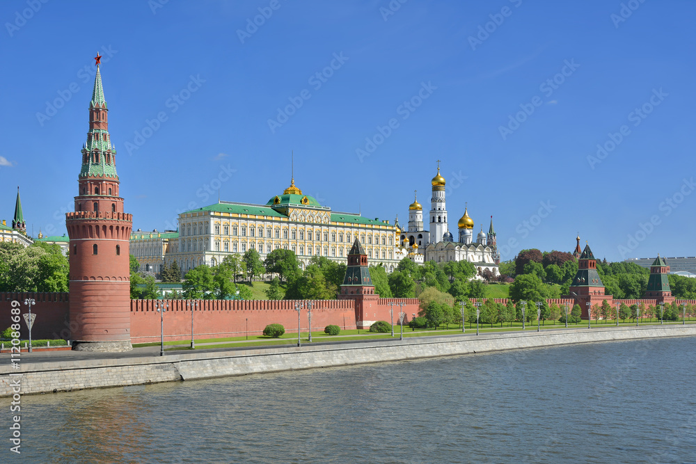 View of the Kremlin and the Kremlin embankment