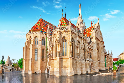 St. Matthias Church in Budapest. One of the main temple in Hunga