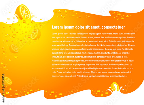 juice fruit drops liquid orange flyer background no transparent