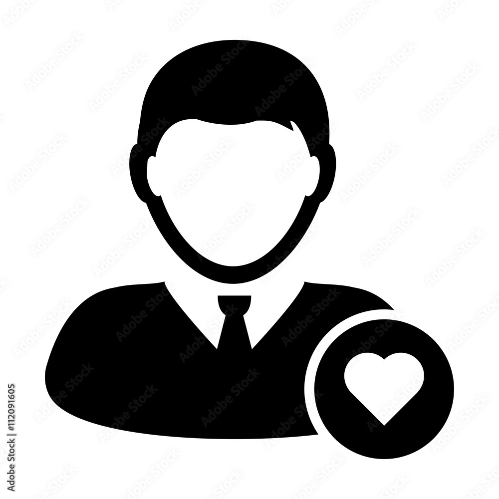 User Icon - Favorite, Love, like, Heart User Icon (Glyph Vector Illustration) User Icon - Favorite, Love, like, Heart User Icon (Glyph Vector Illustration)