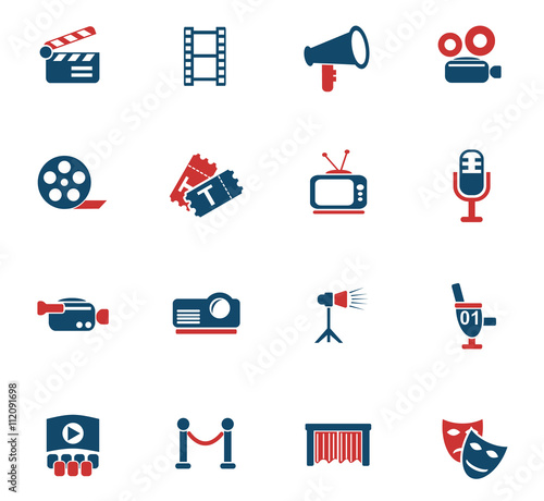 cinema icon set