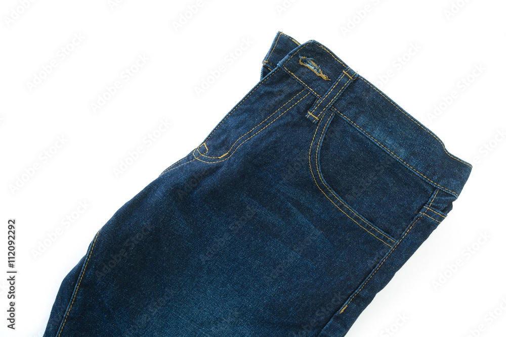 Trousers jeans isolate on white background Trousers jeans isolate on white background