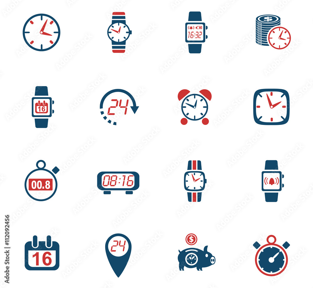 time icon set time icon set