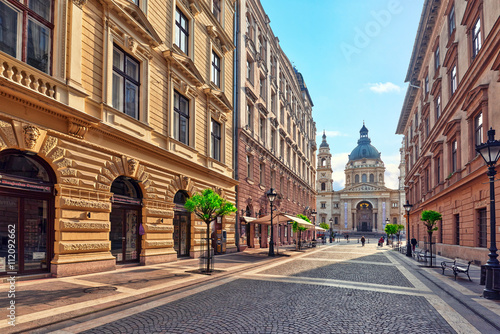 BUDAPEST,HUNGARU-MAY 04, 2016: St.Stephen Basilica in Budapest a