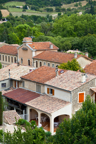 Montbrun les Bains village view in Provence, France photo