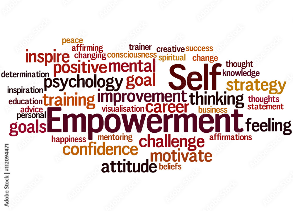 Self Empowerment, word cloud concept 5