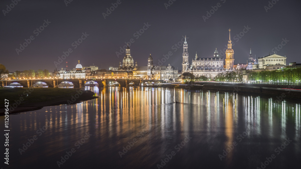 Dresden Panorama at night