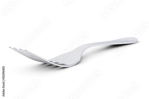 Silver Fork. 3d Rendering