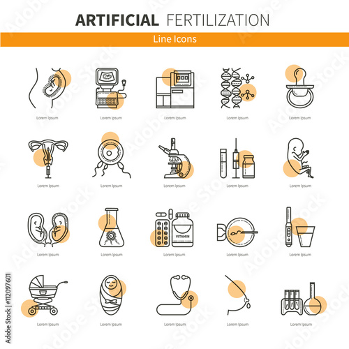 Obstetrics flat icons