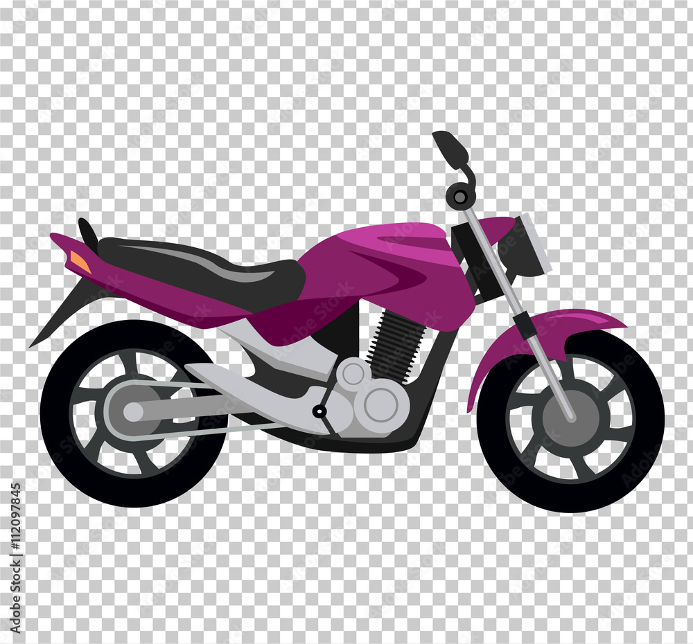 Cool Motorcycle Isolated on White Background Cool Motorcycle Isolated on White Background