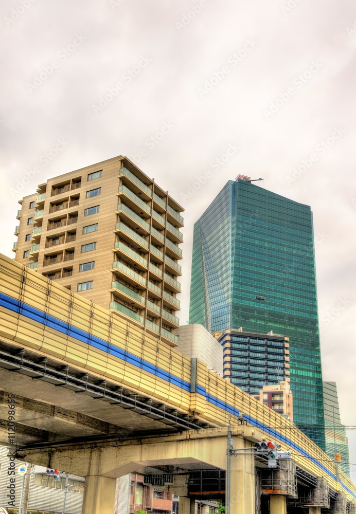 Elevated road in Tokyo city centre