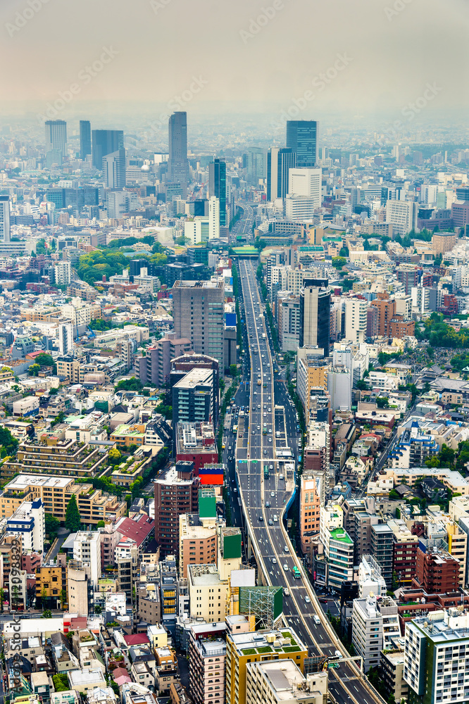 Fototapeta premium Shuto Expressway 3 in Tokyo, Japan