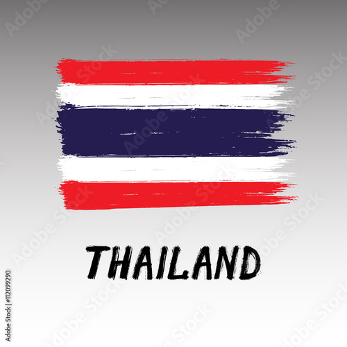 Flag Of Thailand - Grunge