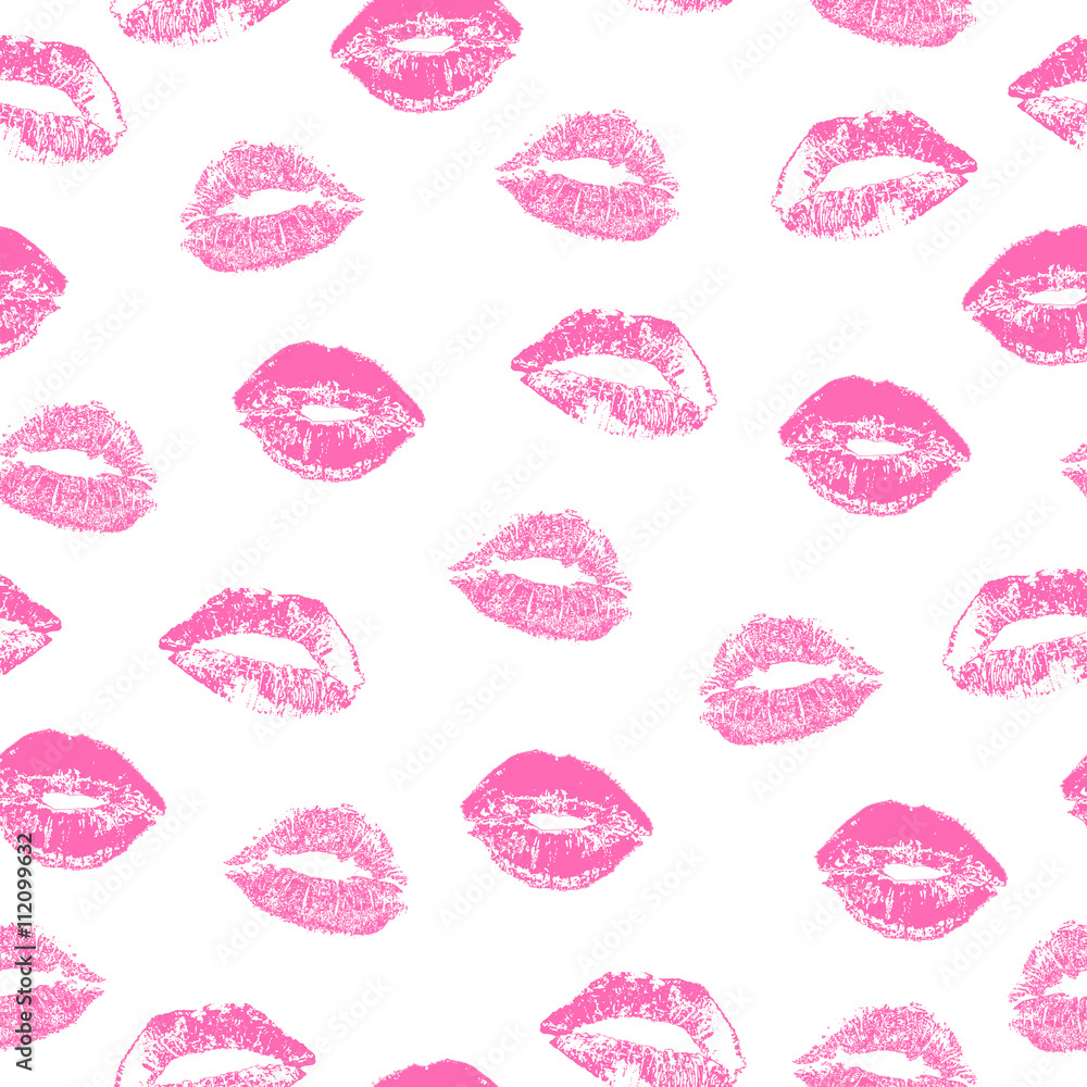 pink lips - seamless pattern pink lips - seamless pattern