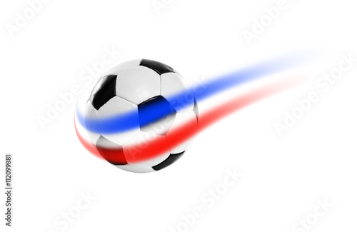 Fußball mit Französischen Nationalfarben