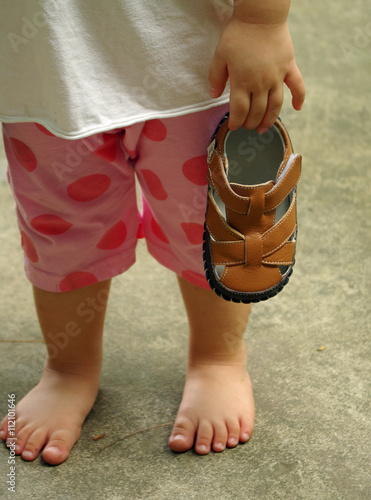 Children and shoe