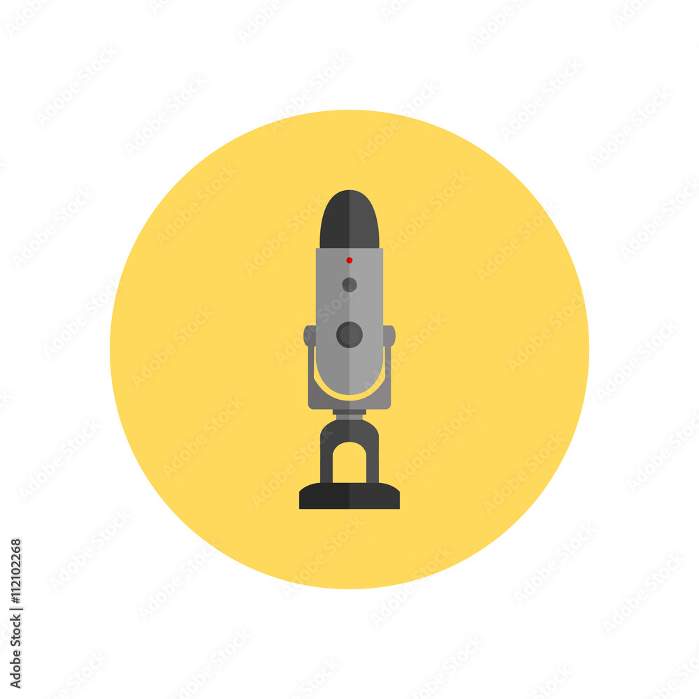 Microphone Design Flat Isolated Microphone Design Flat Isolated