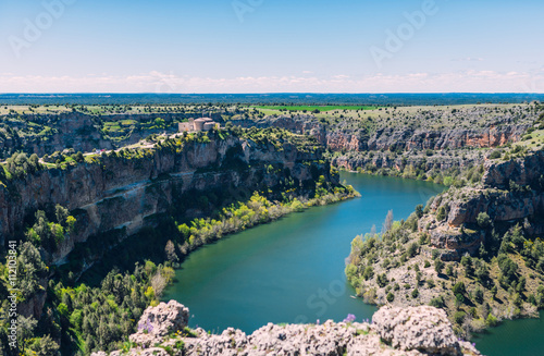 Horseshoe Bend meander of Duraton River in Hoces del Duraton, Segovia, Castilla y Leon, Spain © Daniel