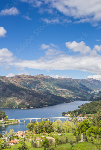 Bridge over a lake in Peneda Geres