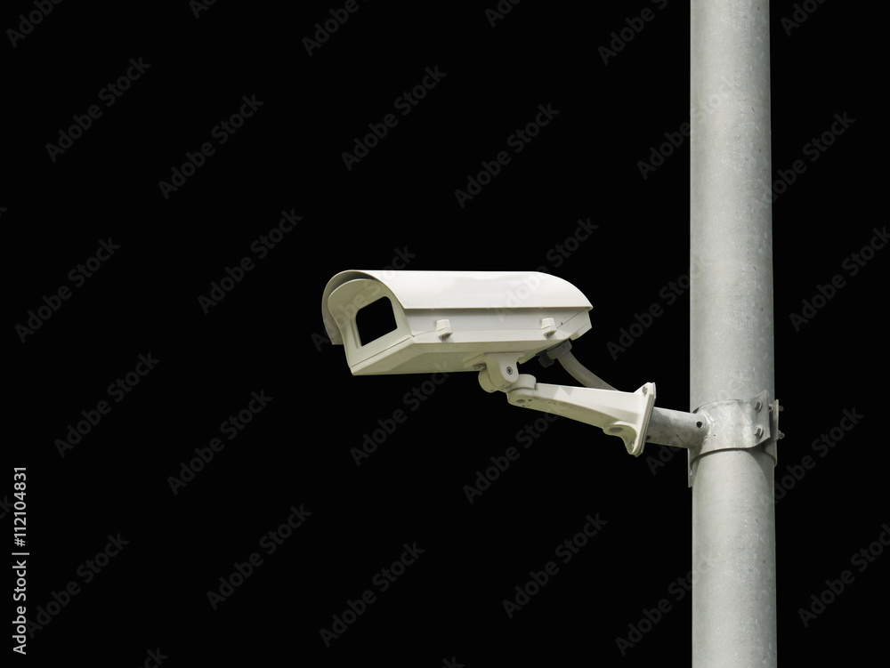 closed circuit camera cctv on black background isolate with clipping path closed circuit camera cctv on black background isolate with clipping path
