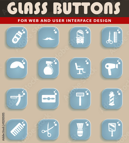 Barbershop simply icons