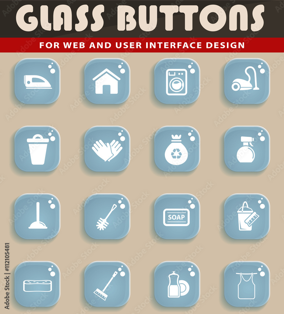 Cleaning service simply icons Cleaning service simply icons