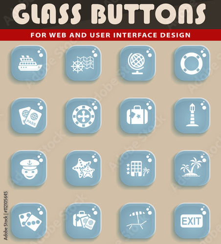 cruise icon set