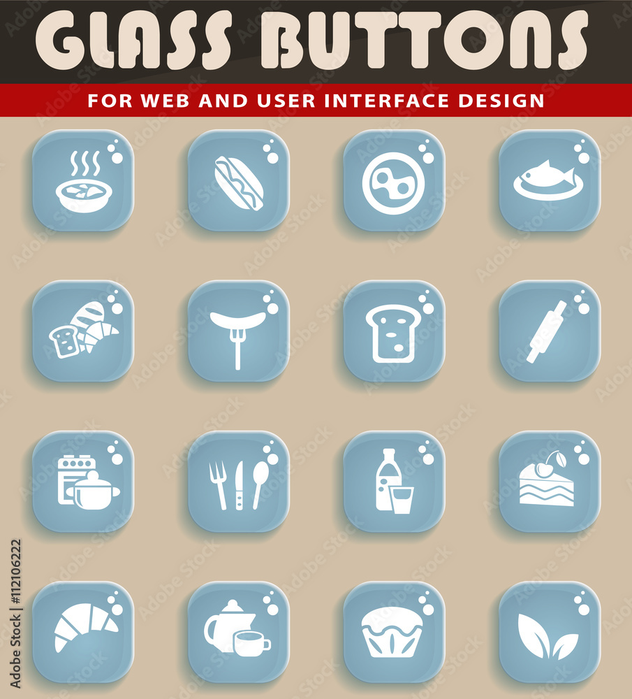 food and kitchen icon set food and kitchen icon set