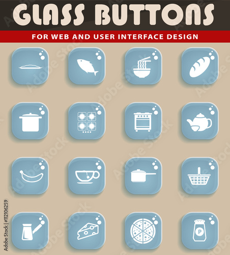Food and kitchen simply icons