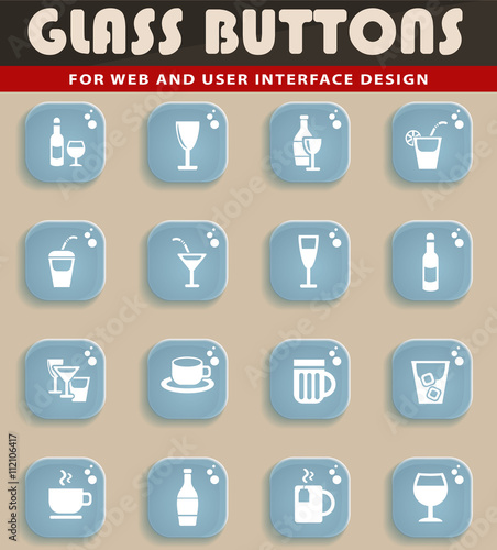 glasses icon set