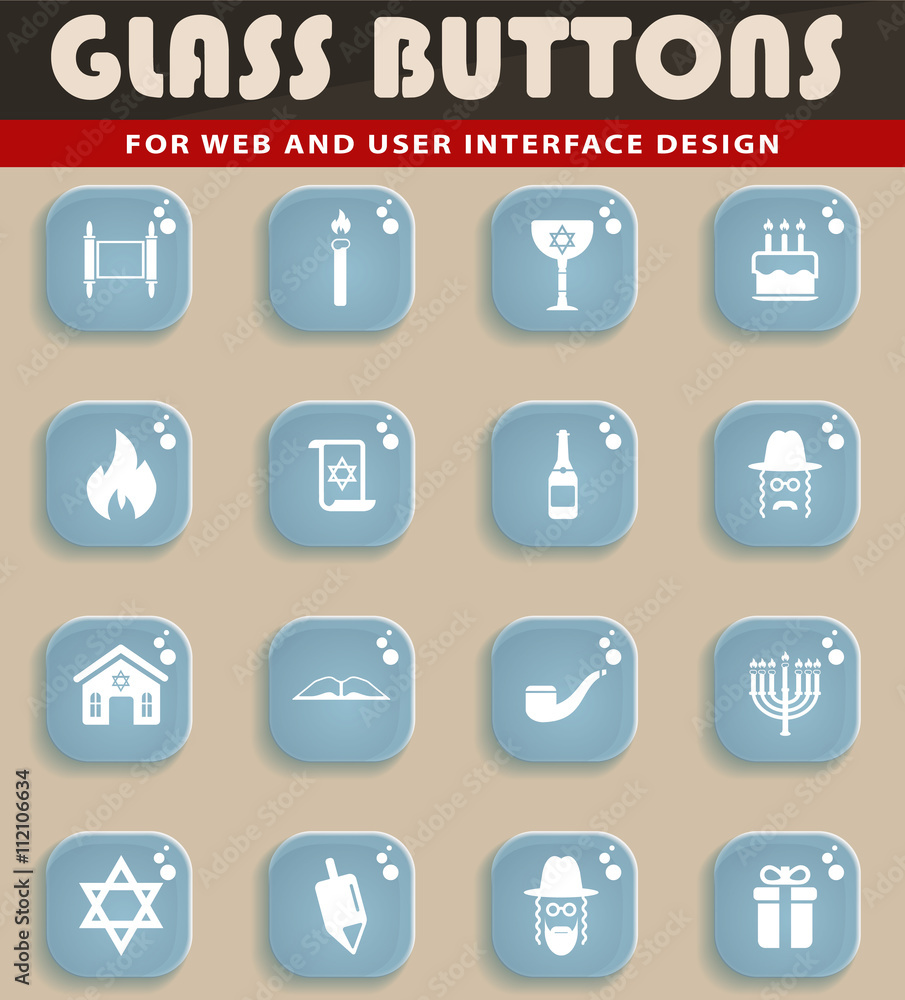 Hanukkah simply icons Hanukkah simply icons