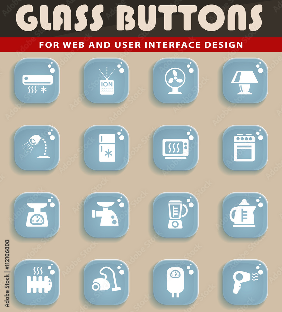 home appliances icon set home appliances icon set