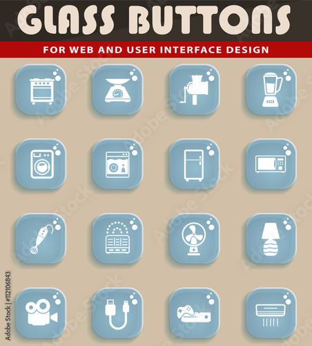 Home applicances simply icons