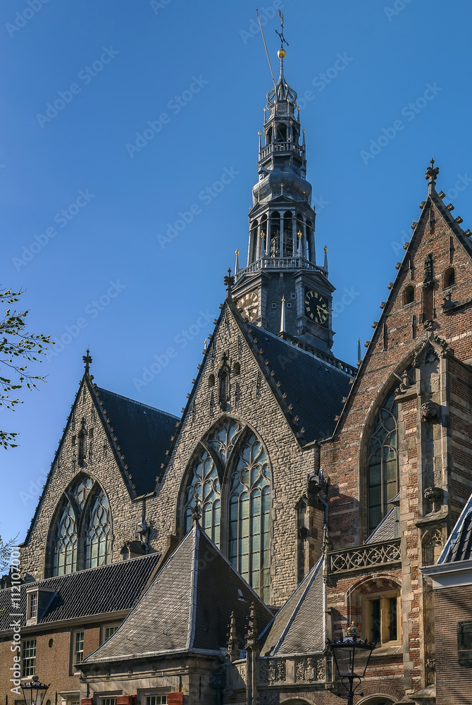 Obraz premium Oude Kerk, Amsterdam