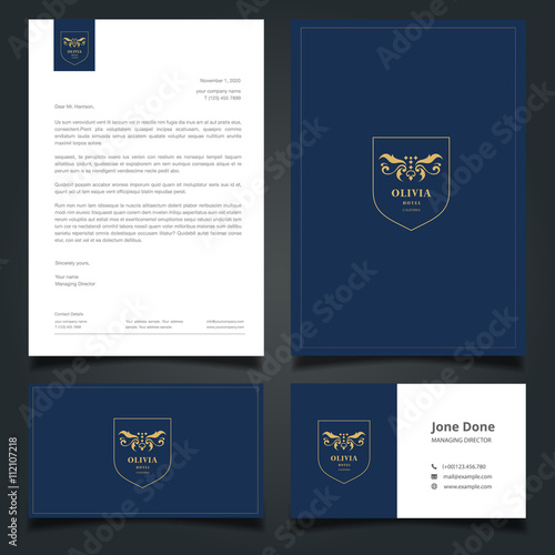 Luxury Logo and Corporate Identity Template.Hotel   and spa logo template.