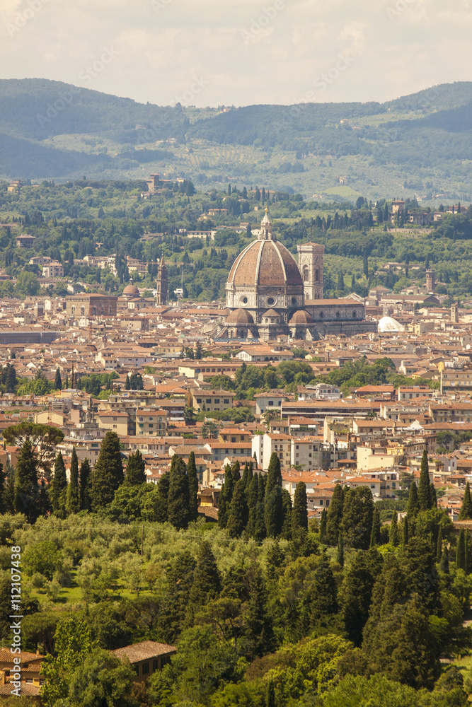 Toscana,Firenze, la città e la cattedrale.