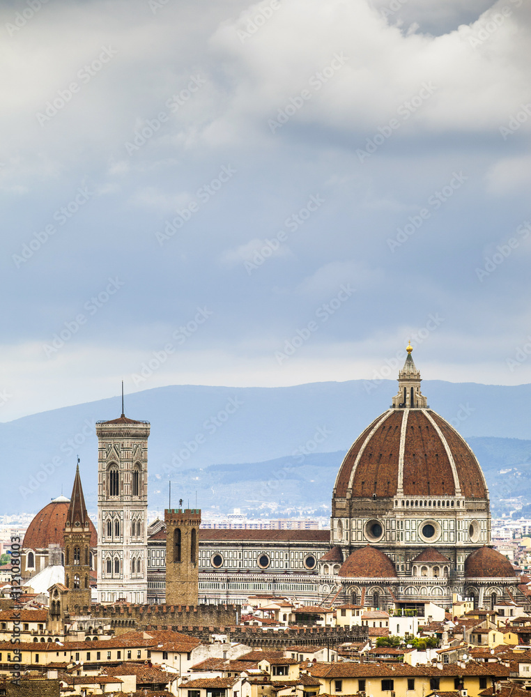Toscana,Firenze,Cattedrale di Santa Maria del Fiore e Campanile di Giotto