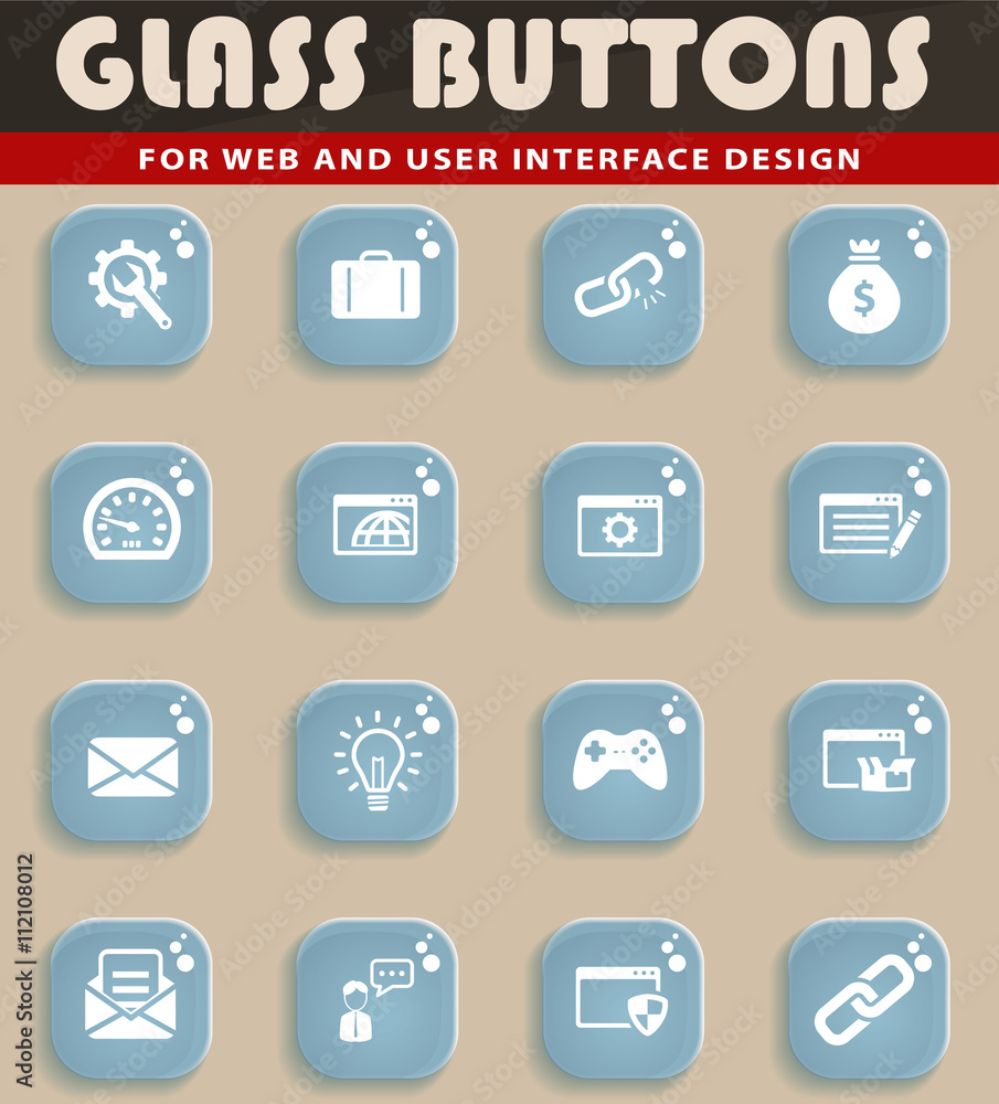 SEO and development simply icons SEO and development simply icons