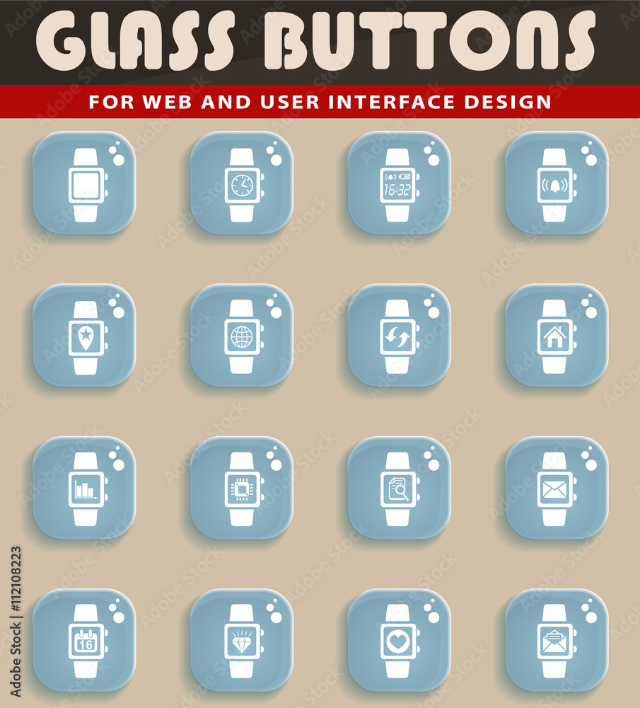 smart watch icon set smart watch icon set