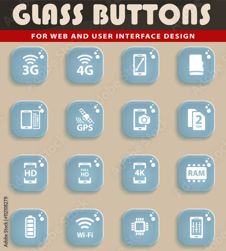 Smarthone specs simply icons
