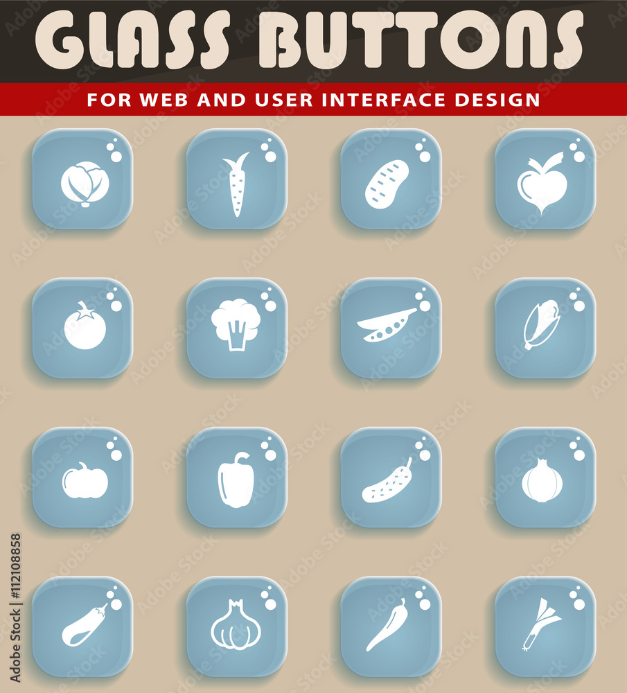 Vegetables simply icons Vegetables simply icons