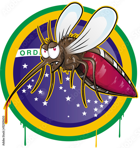 mosquito zika cartoon