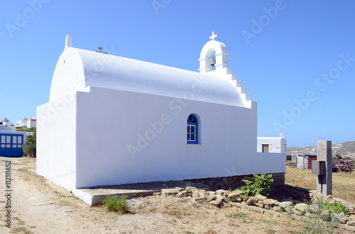 Old church in Mykonos Island