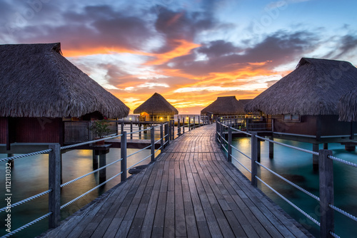 Fototapeta Naklejka Na Ścianę i Meble -  Sonnenuntergang am Meer