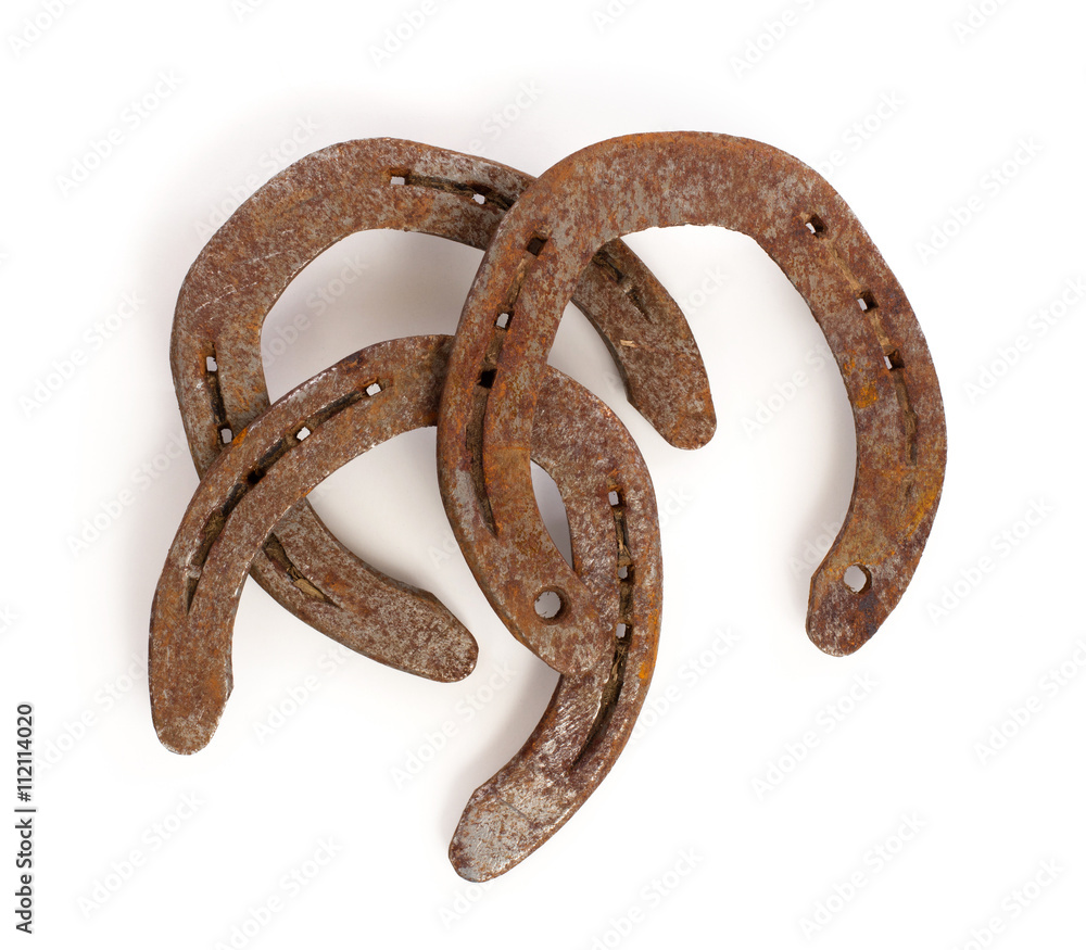 Old rusty horseshoes Old rusty horseshoes
