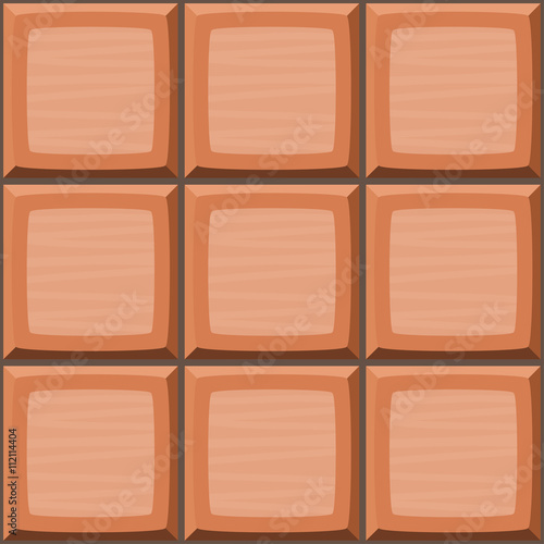 Cartoon hand drown orange seamless decorative tiles texture. Vector illustration