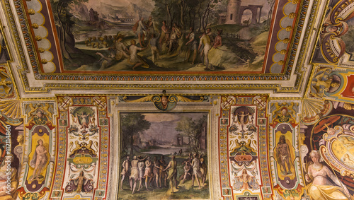 Photography interiors of Palazzo Barberini, Rome, Italy
