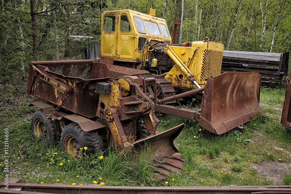 Old mining machinery
