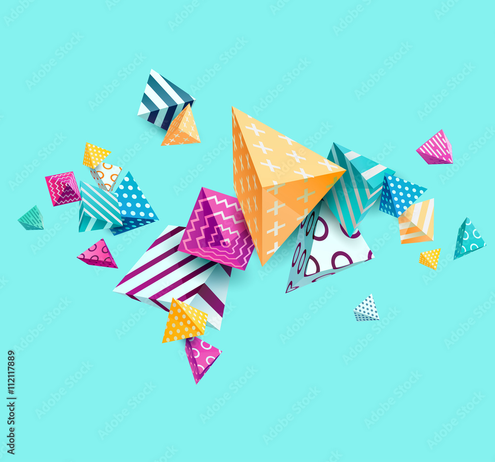 Abstract colorful background with geometric elements Abstract colorful background with geometric elements